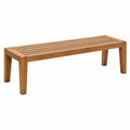 Panca da giardino 120 x 40 x 45 cm in legno massello marrone a doghe stile moderno